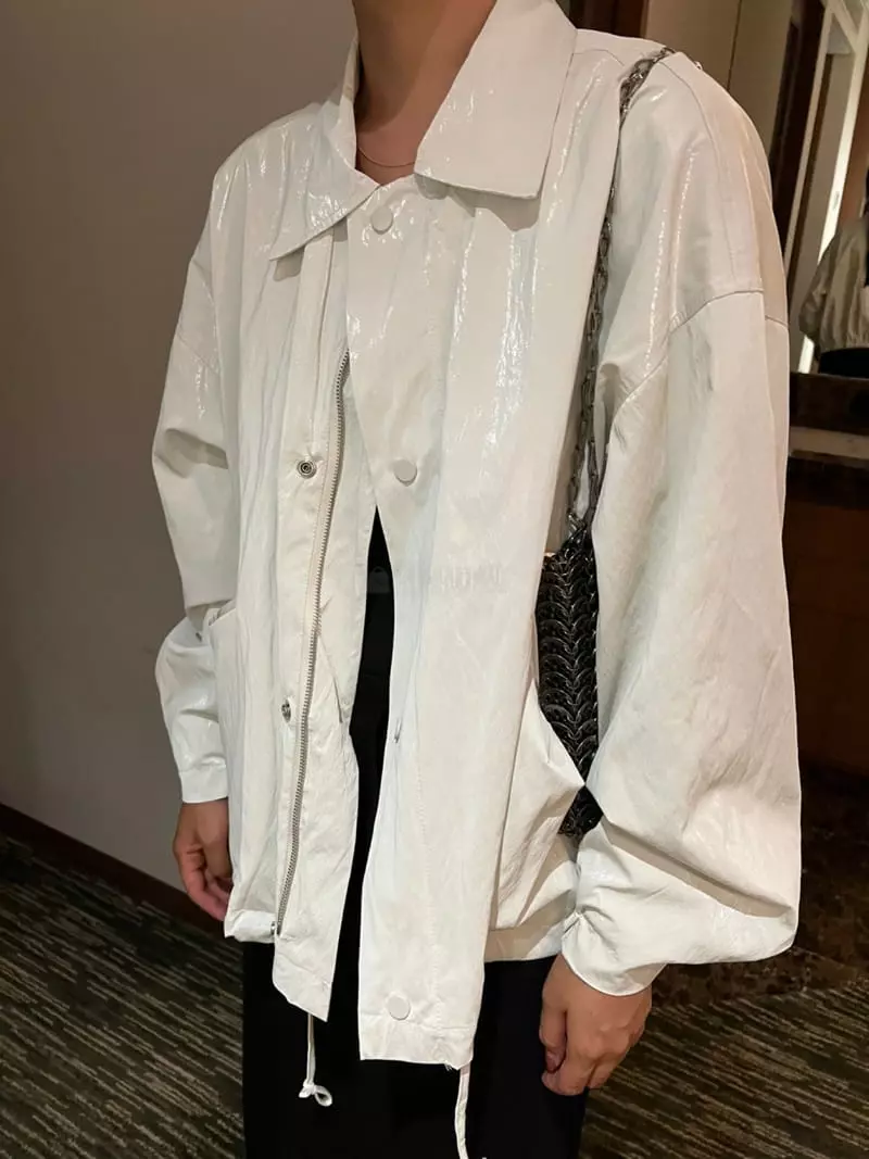 Maint - Korean Women Fashion - #pursuepretty - Glossy Jumper - 3