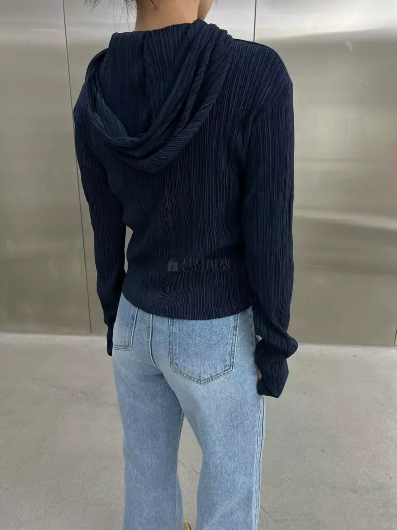 Maint - Korean Women Fashion - #restrostyle - Pleats Hoody - 9