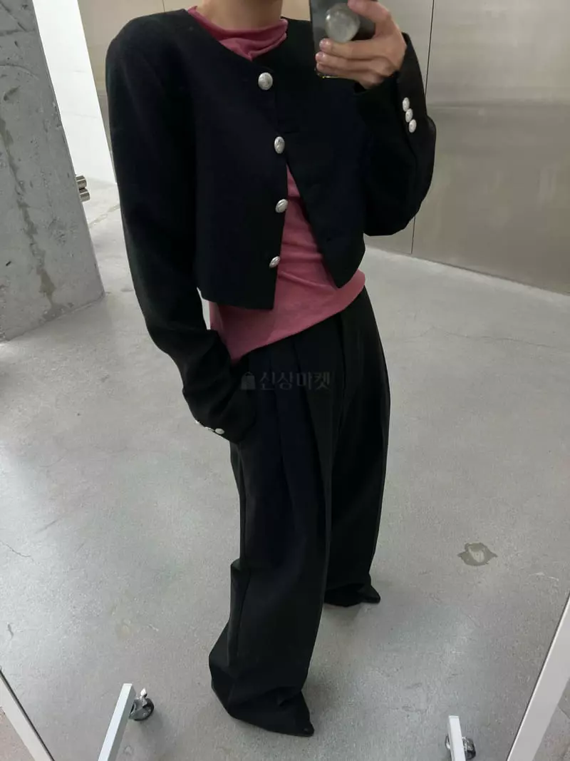 Maint - Korean Women Fashion - #restrostyle - Crop Twid Jacket - 6