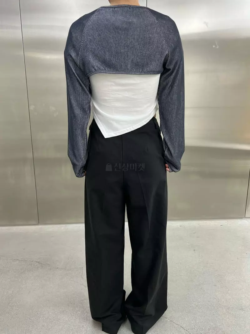 Maint - Korean Women Fashion - #restrostyle - Rib Tee - 3