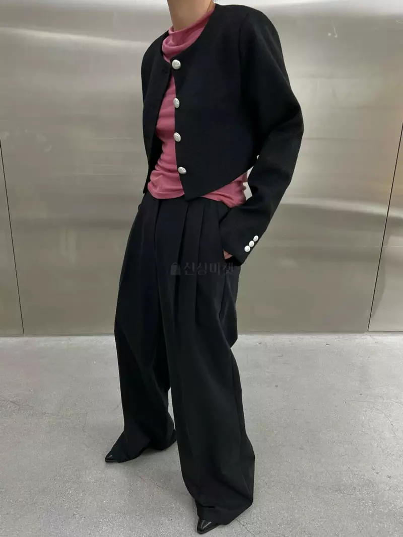 Maint - Korean Women Fashion - #thatsdarling - Crop Twid Jacket - 9