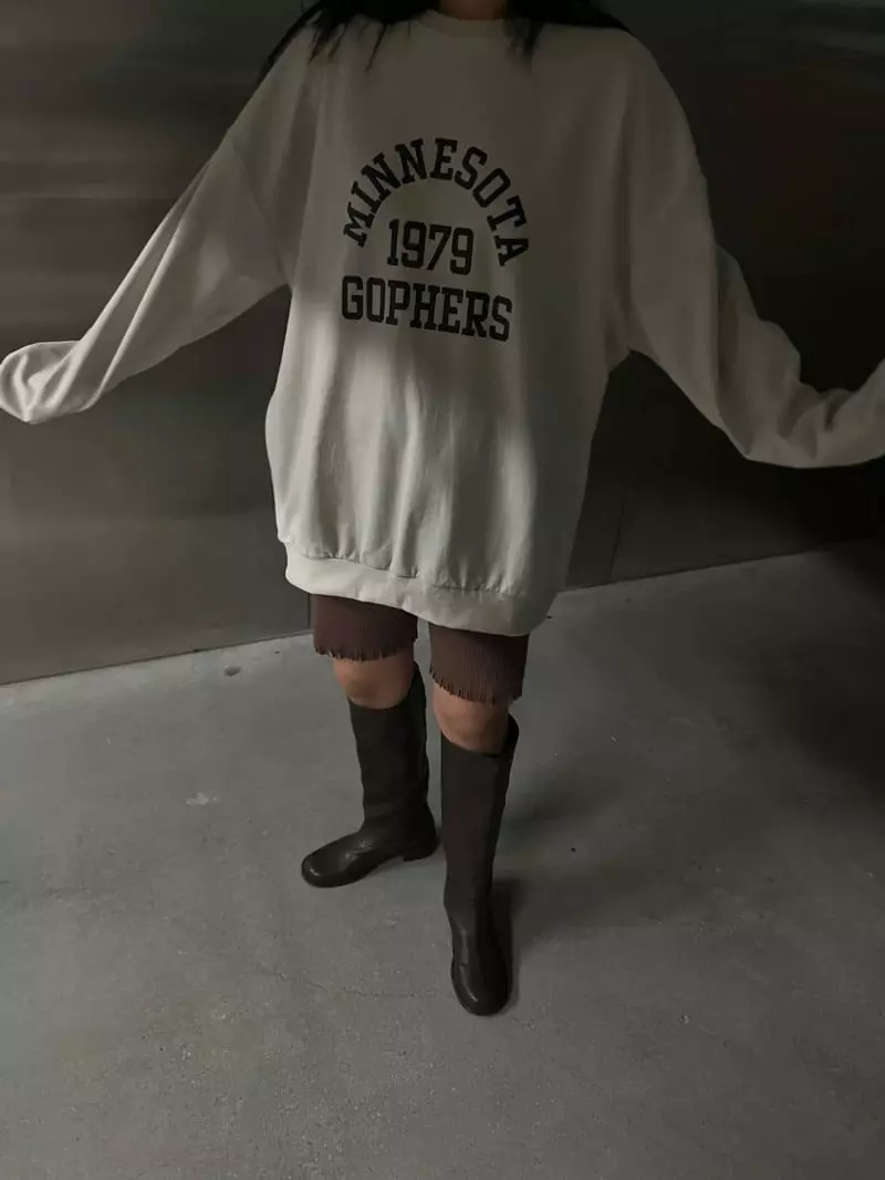 Maint - Korean Women Fashion - #shopsmall - College Sewatshirt - 4