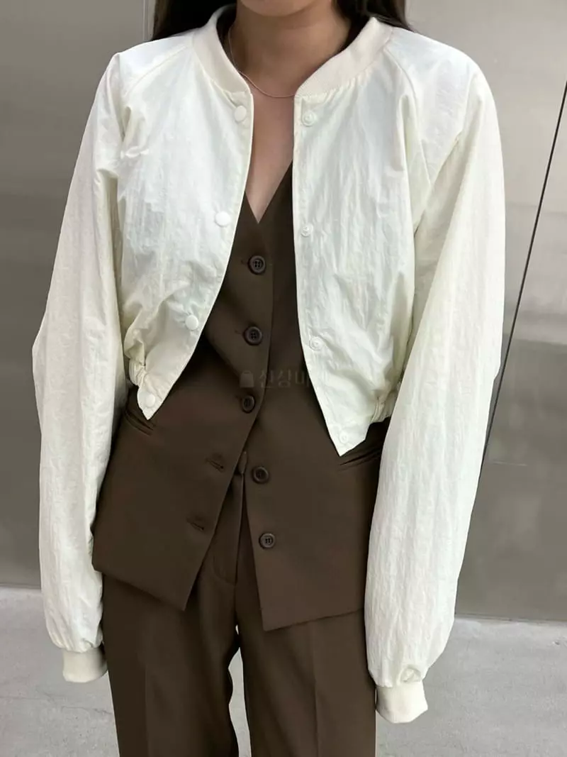 Maint - Korean Women Fashion - #thelittlethings - Crop Nylon Jumper - 9