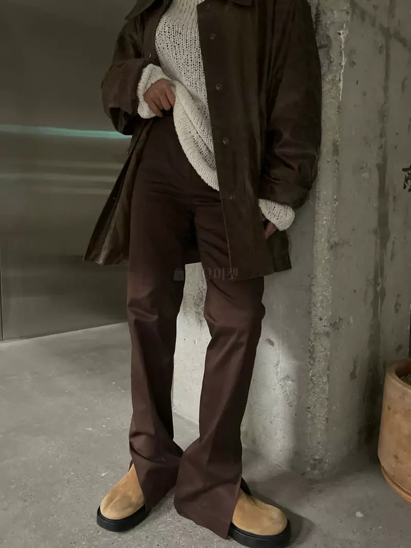 Maint - Korean Women Fashion - #thelittlethings - Slit Pants - 6