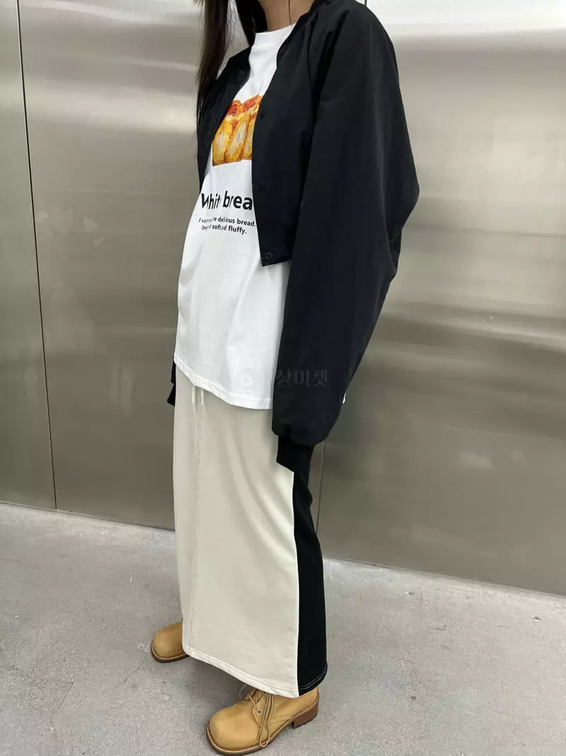 Maint - Korean Women Fashion - #vintagekidsstyle - Crop Nylon Jumper - 3