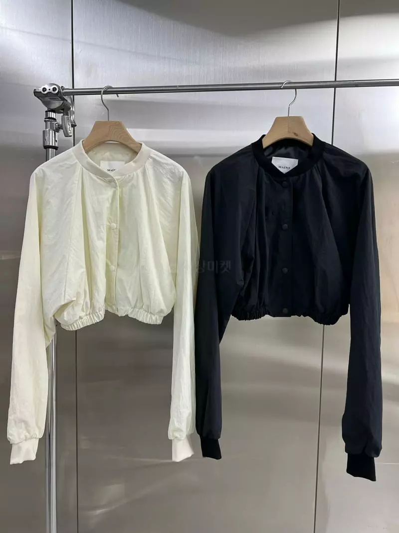 Maint - Korean Women Fashion - #womensfashion - Crop Nylon Jumper - 11