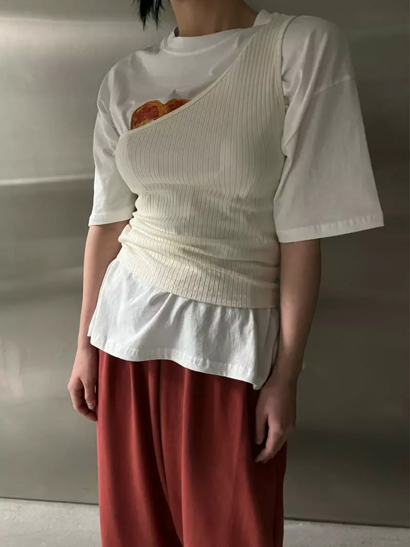 Maint - Korean Women Fashion - #womensfashion - Unbal Top - 5