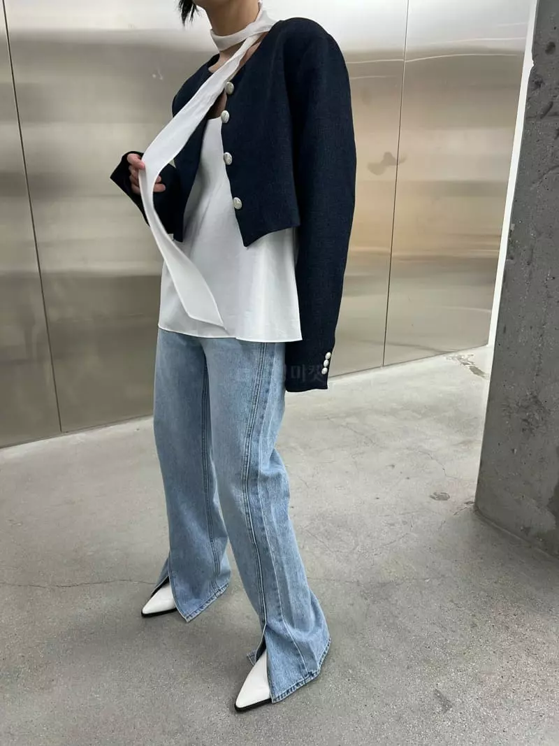 Maint - Korean Women Fashion - #womensfashion - Signal Blouse Scarf Set - 7