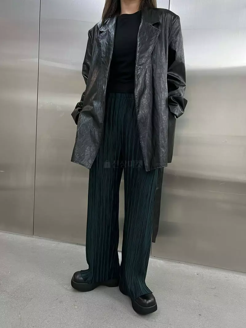 Maint - Korean Women Fashion - #momslook - Mood Pleats Pants - 4