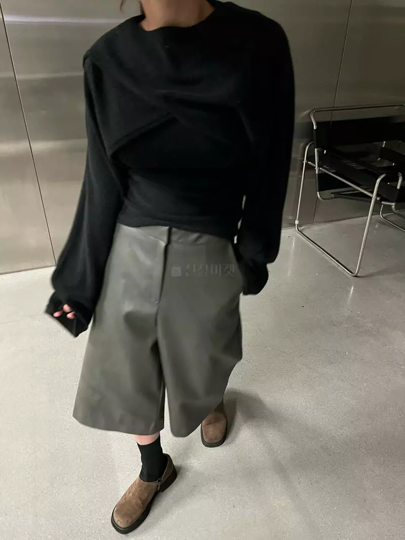 Maint - Korean Women Fashion - #womensfashion - Fleece Leather Pants - 12