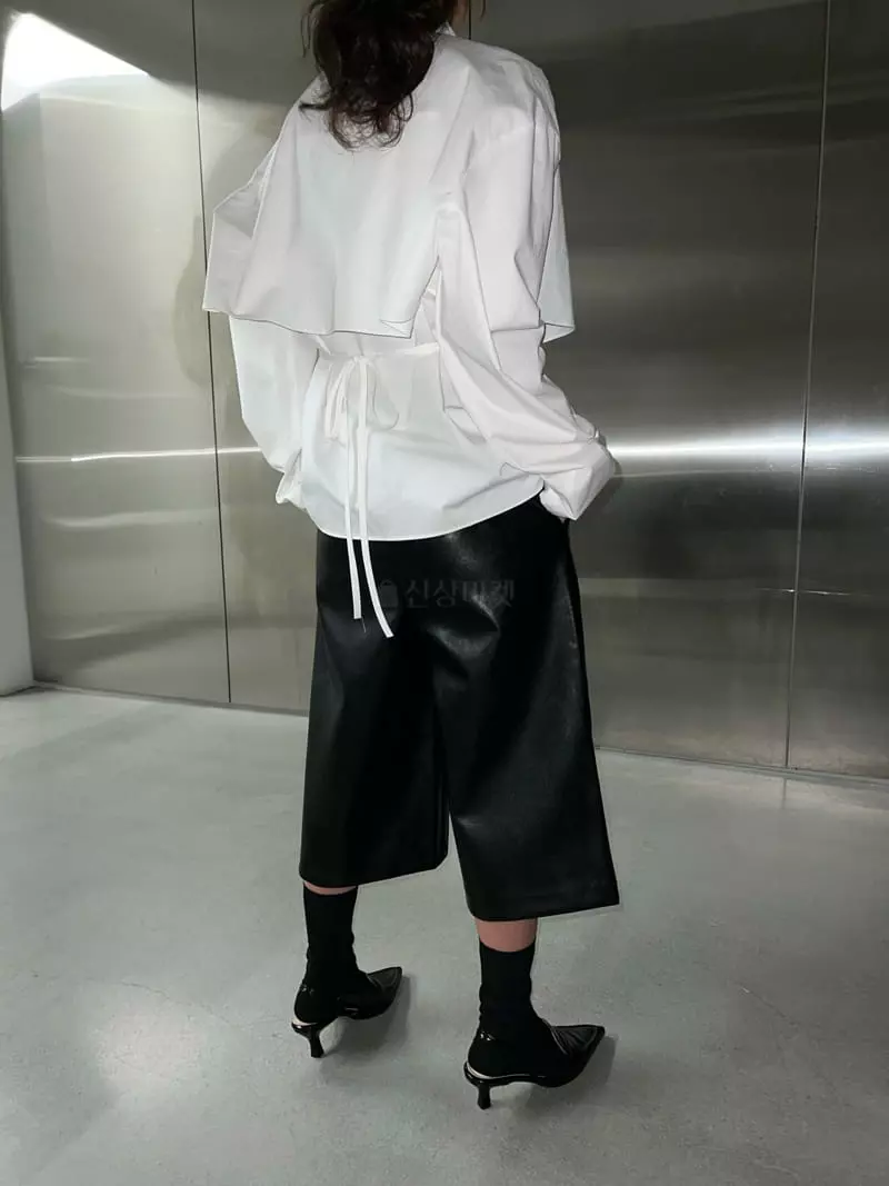 Maint - Korean Women Fashion - #momslook - Fleece Leather Pants - 4