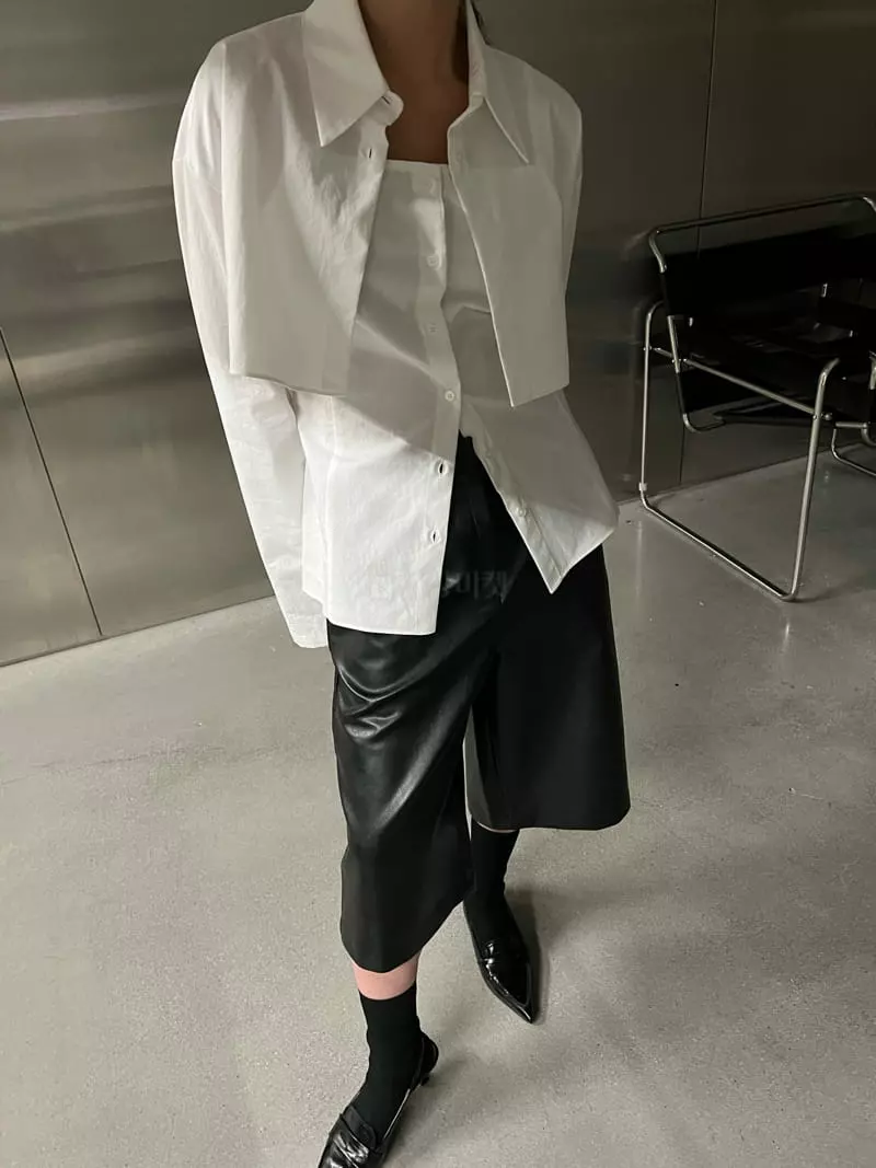 Maint - Korean Women Fashion - #womensfashion - Fleece Leather Pants - 6
