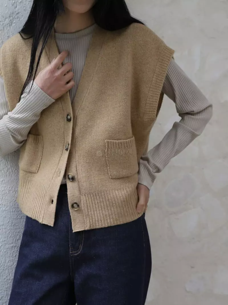 Majdan - Korean Women Fashion - #momslook - Cohen Vest - 3