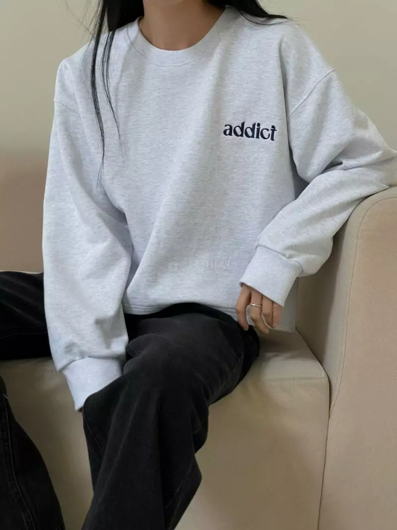 Majdan - Korean Women Fashion - #momslook - Addict Sweatshirt - 2