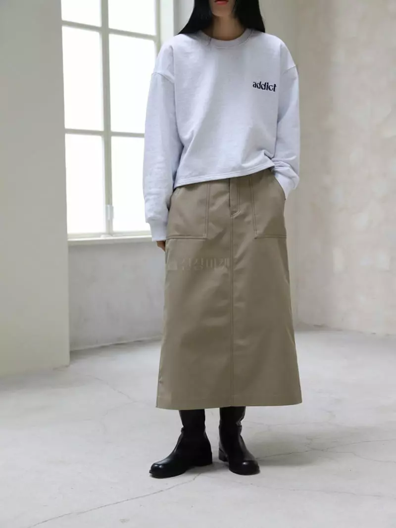Majdan - Korean Women Fashion - #momslook - Addict Sweatshirt - 5