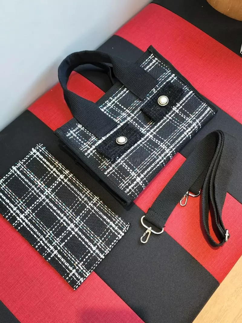 Makomaki - Korean Women Fashion - #momslook - Twid Button Bag