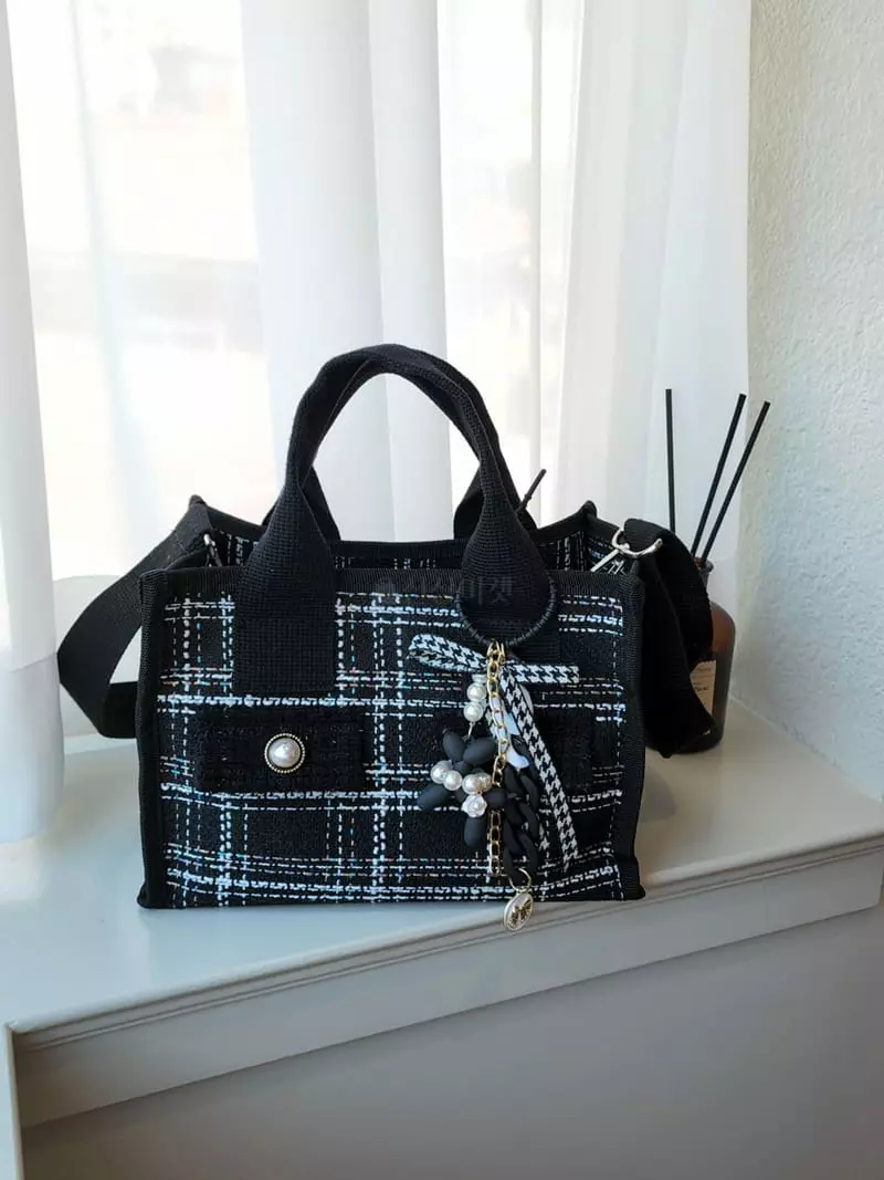 Makomaki - Korean Women Fashion - #vintagekidsstyle - Twid Button Bag - 6