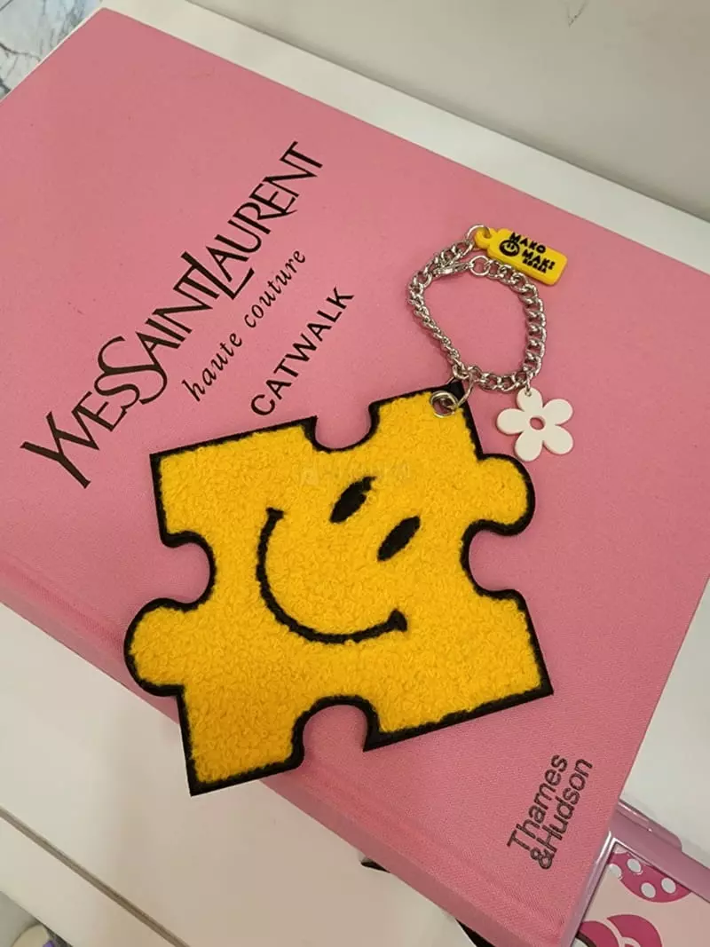 Makomaki - Korean Women Fashion - #vintagekidsstyle - Smile Puzzle Key Ring - 3