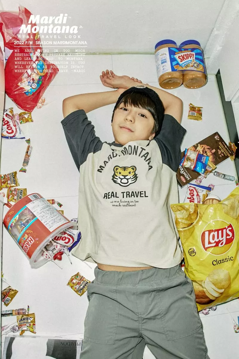 Mardi Montana - Korean Children Fashion - #kidzfashiontrend - Tiger Raglan Tee - 5