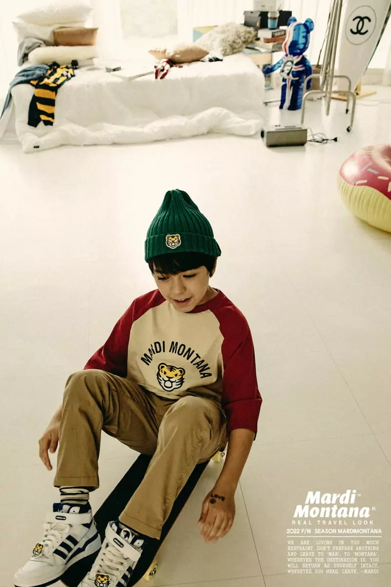Mardi Montana - Korean Children Fashion - #minifashionista - Tiger Raglan Tee - 9