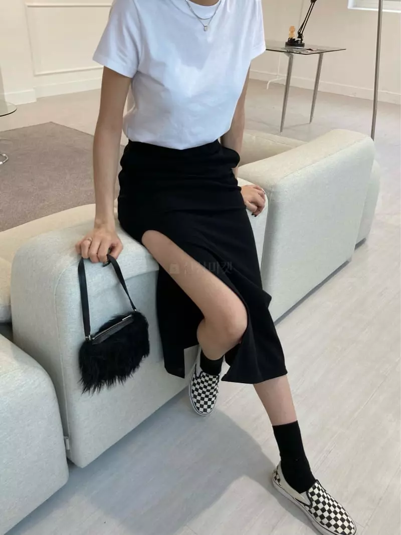 Marron - Korean Women Fashion - #restrostyle - Neo Long Skirt - 2