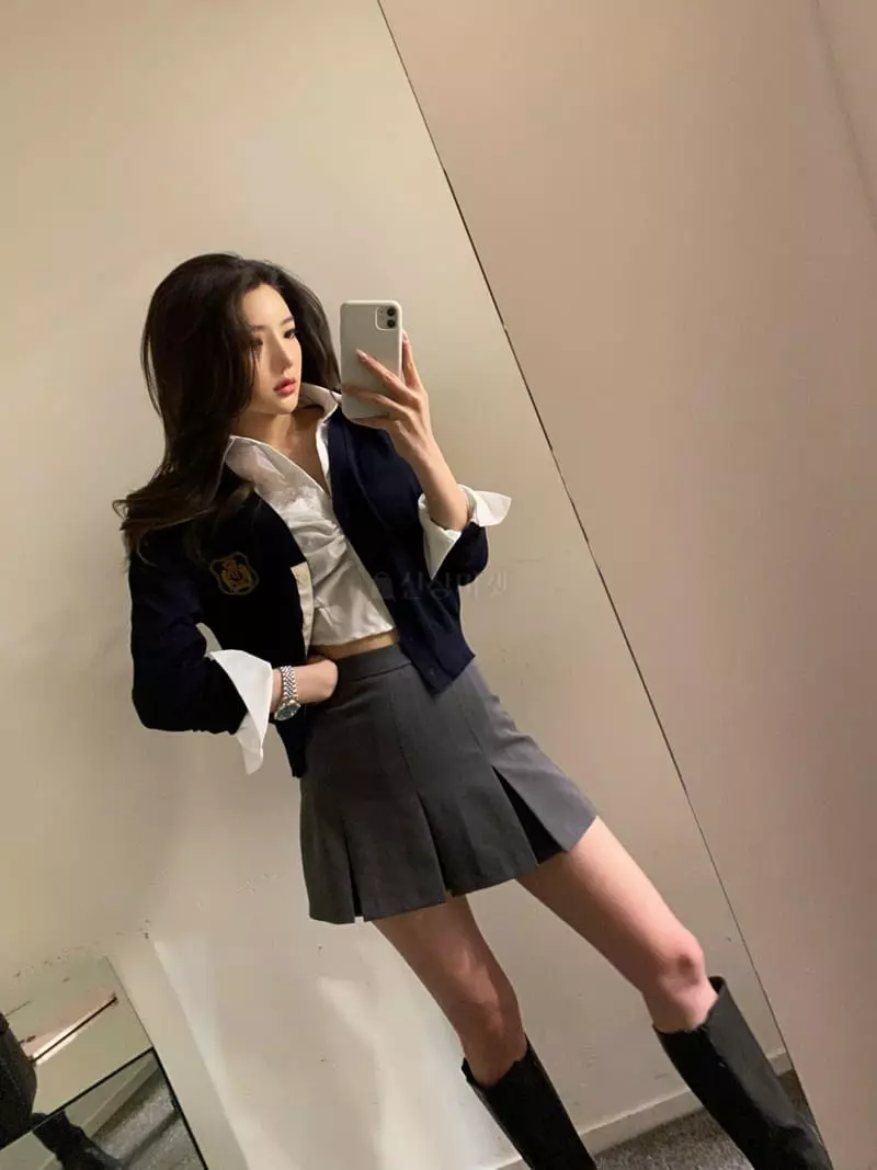 Marron - Korean Women Fashion - #shopsmall - Mini Pleats Skirt - 3