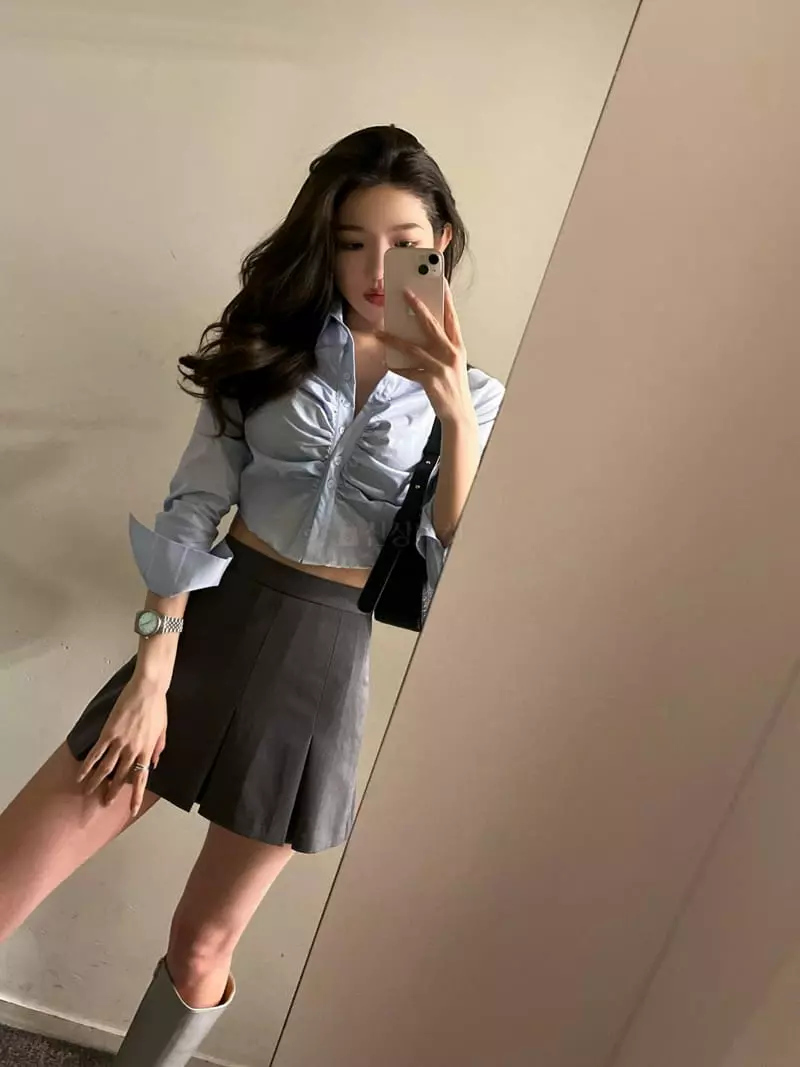 Marron - Korean Women Fashion - #shopsmall - Mini Pleats Skirt - 4