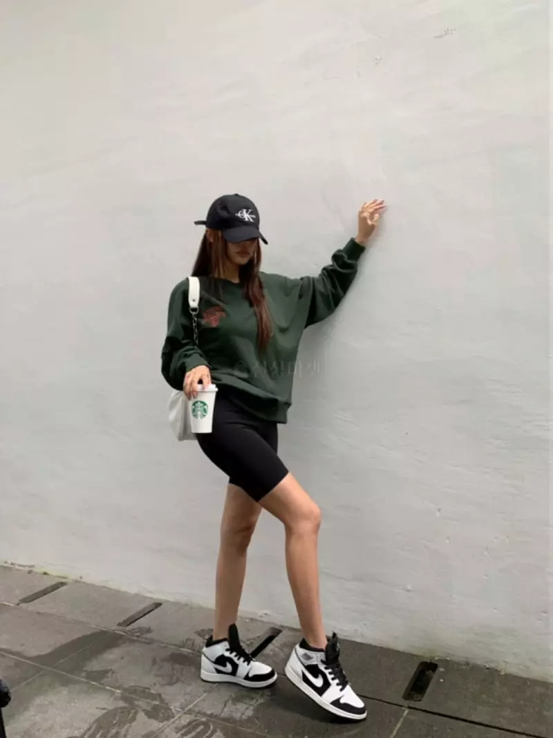 Marron - Korean Women Fashion - #vintagekidsstyle - Biker Pants - 3