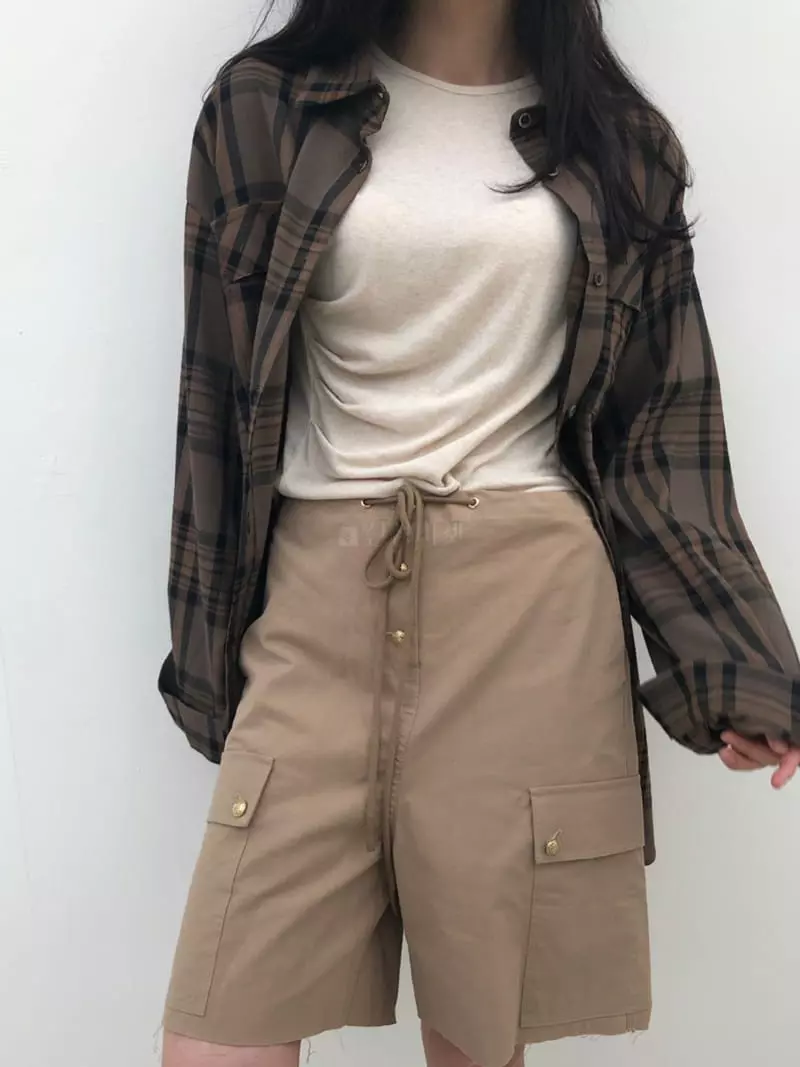 Matilda - Korean Women Fashion - #momslook - Check Shirt - 6