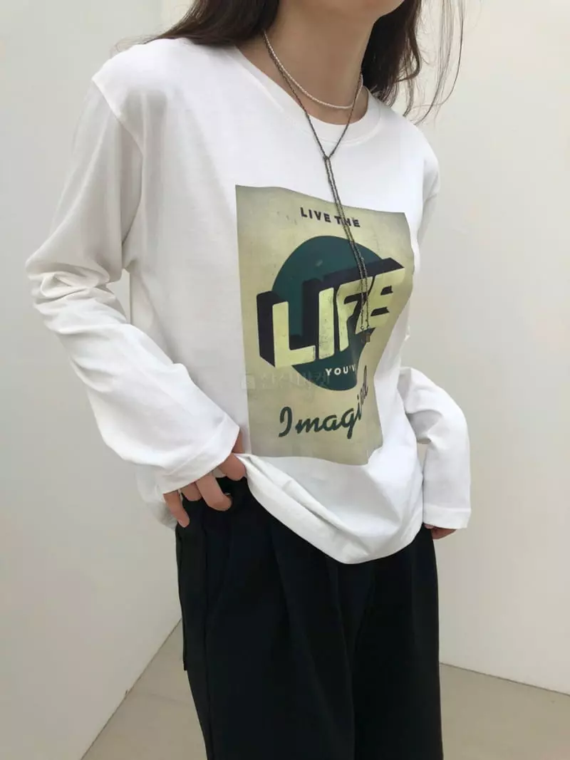 Matilda - Korean Women Fashion - #momslook - Life Tee