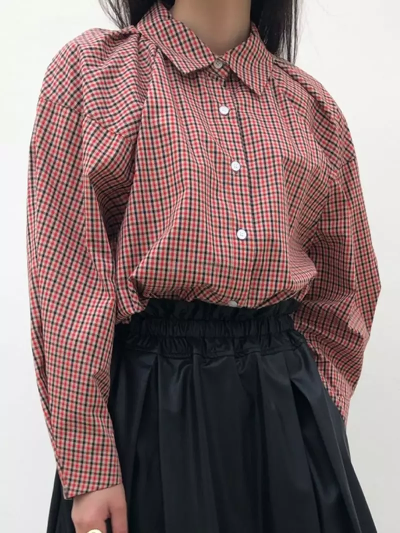 Matilda - Korean Women Fashion - #thelittlethings - Diva Check Shirt