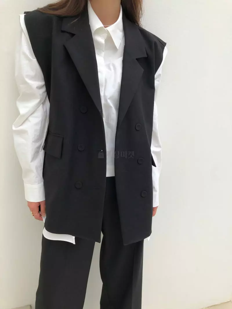 Matilda - Korean Women Fashion - #womensfashion - Layered Vest - 6