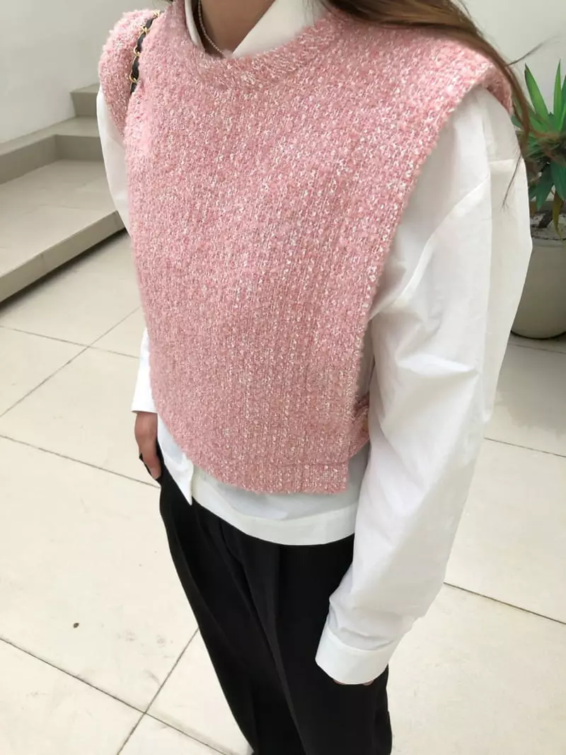 Matilda - Korean Women Fashion - #womensfashion - Twid Vest - 3