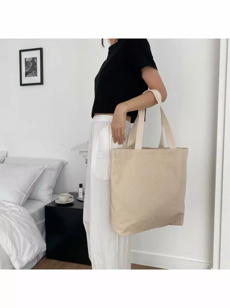Megoshop - Korean Women Fashion - #momslook - Canvas Eco Bag - 5
