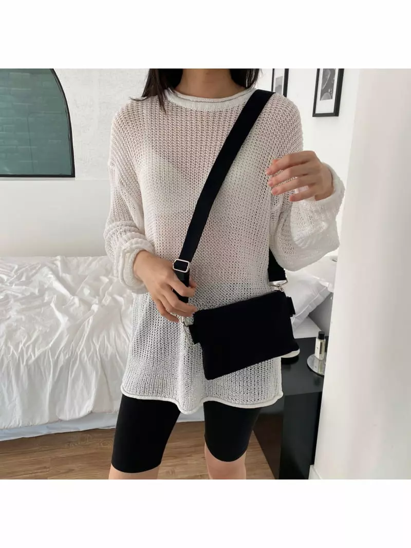 Megoshop - Korean Women Fashion - #womensfashion - Canvas Mini Cross Bag - 4
