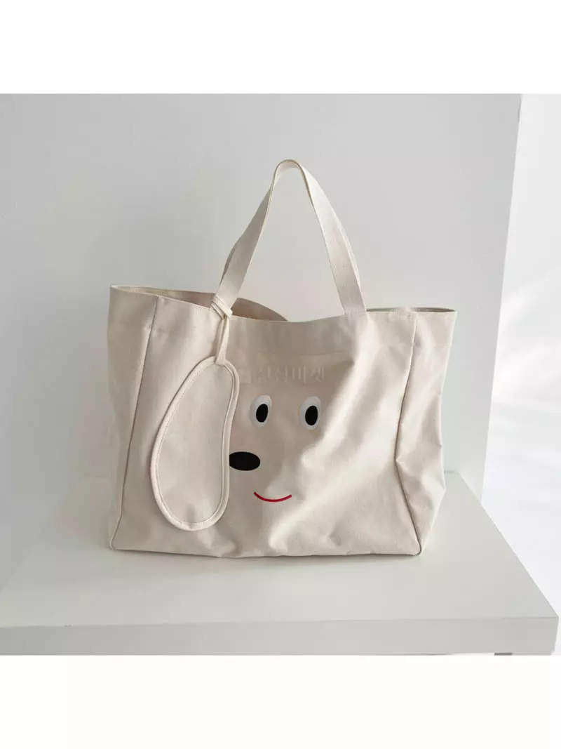 Megoshop - Korean Women Fashion - #momslook - Canvas Puppy A Nap Blanket Bag