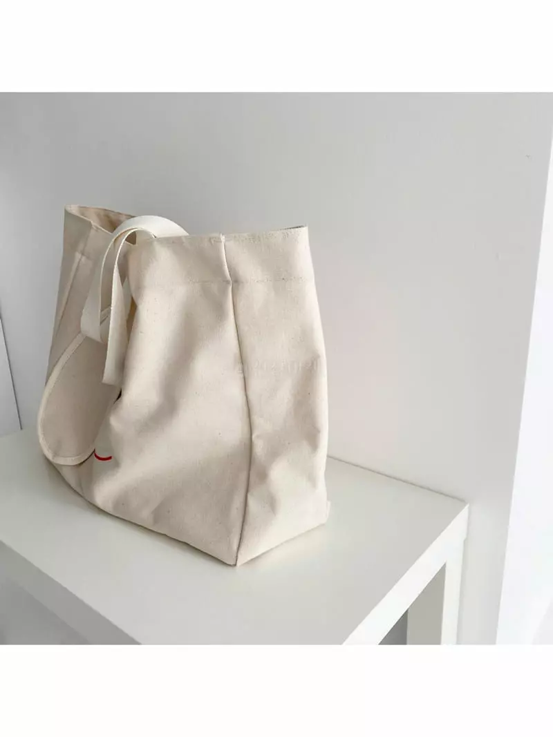 Megoshop - Korean Women Fashion - #momslook - Canvas Puppy A Nap Blanket Bag - 3