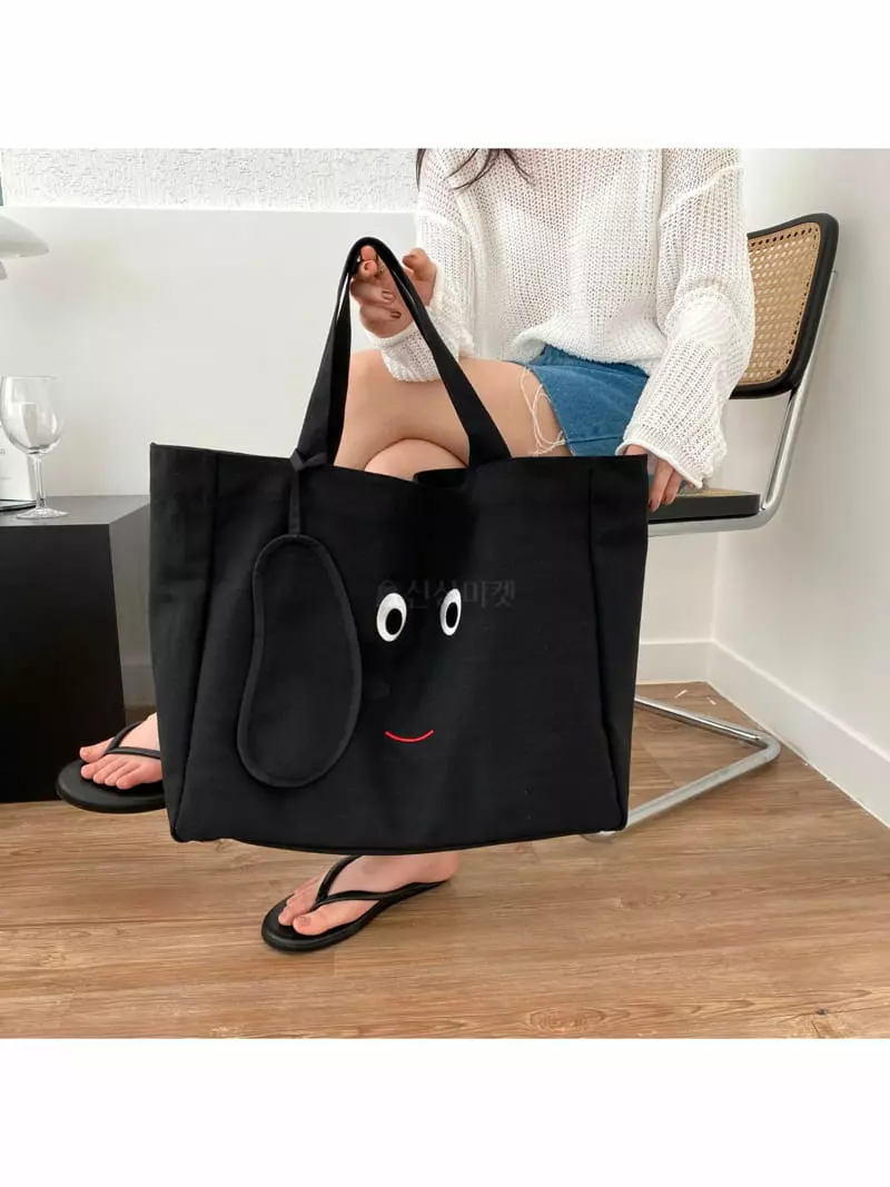 Megoshop - Korean Women Fashion - #momslook - Canvas Puppy A Nap Blanket Bag - 6