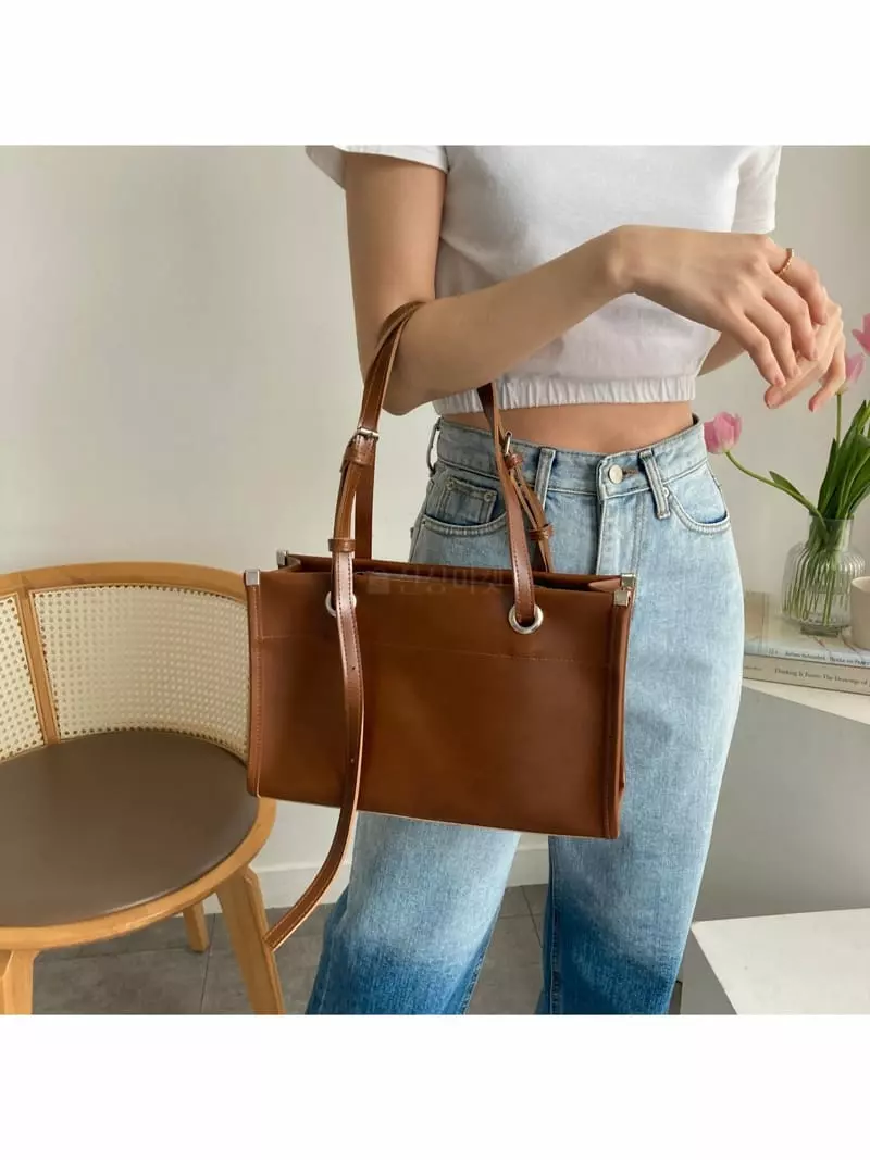 Megoshop - Korean Women Fashion - #momslook - Square Bag - 3
