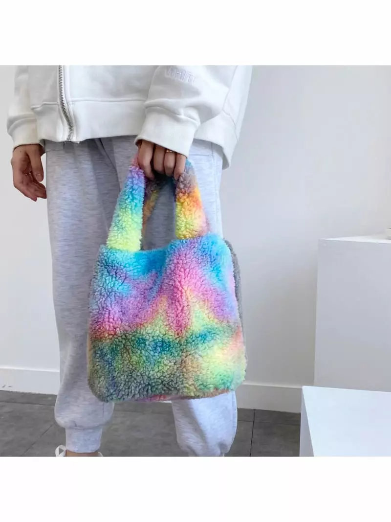 Megoshop - Korean Women Fashion - #momslook - Cotton Candy Tote Bag - 10