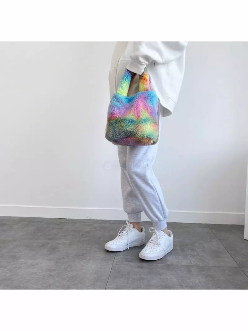 Megoshop - Korean Women Fashion - #momslook - Cotton Candy Tote Bag - 2