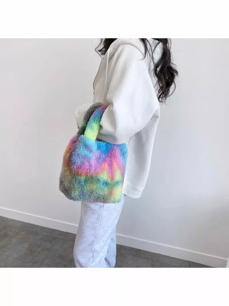 Megoshop - Korean Women Fashion - #momslook - Cotton Candy Tote Bag - 6