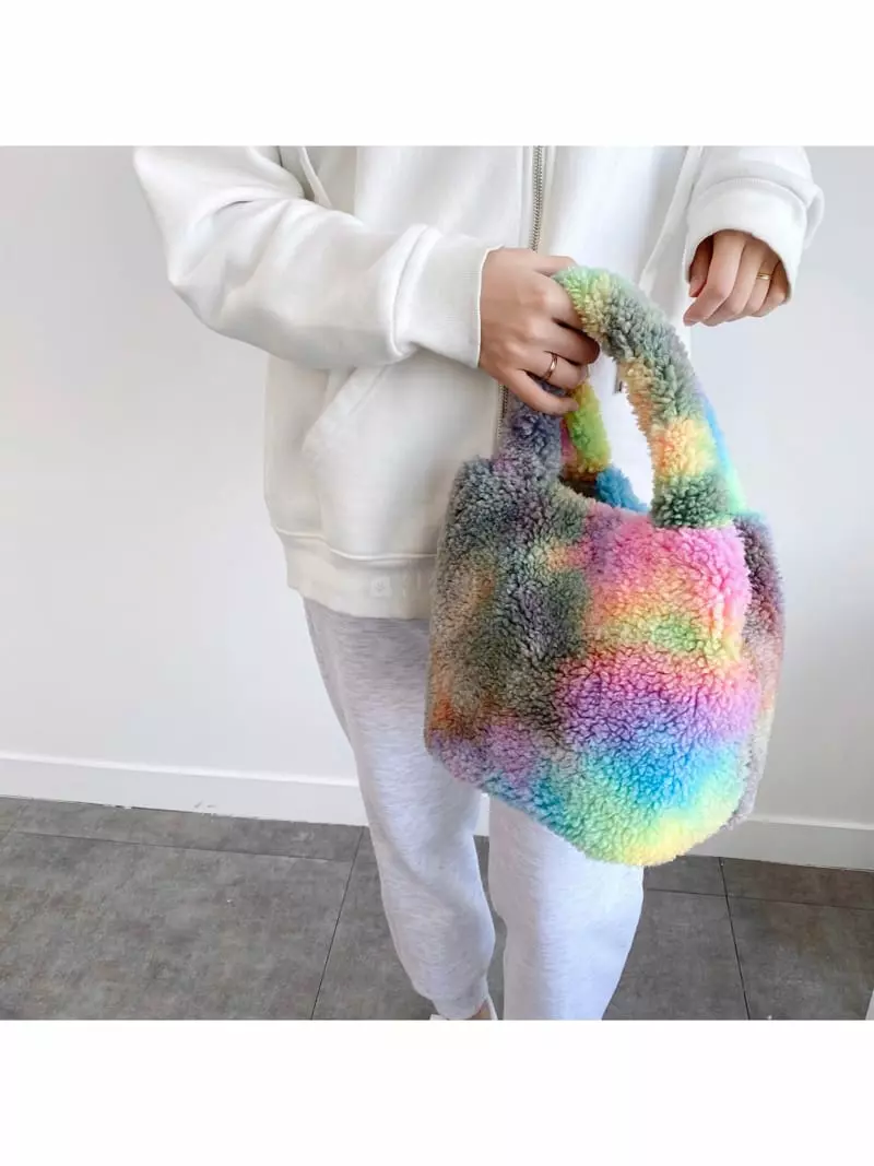 Megoshop - Korean Women Fashion - #momslook - Cotton Candy Tote Bag - 8