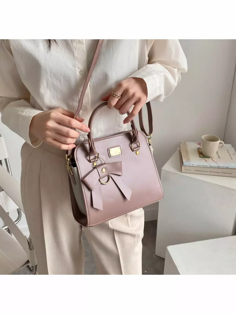 Megoshop - Korean Women Fashion - #momslook - Ribbon Fox Bag - 7