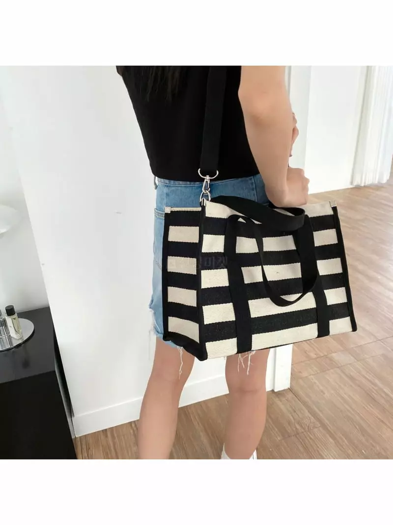 Megoshop - Korean Women Fashion - #momslook - Stripes Diaper Bag - 10