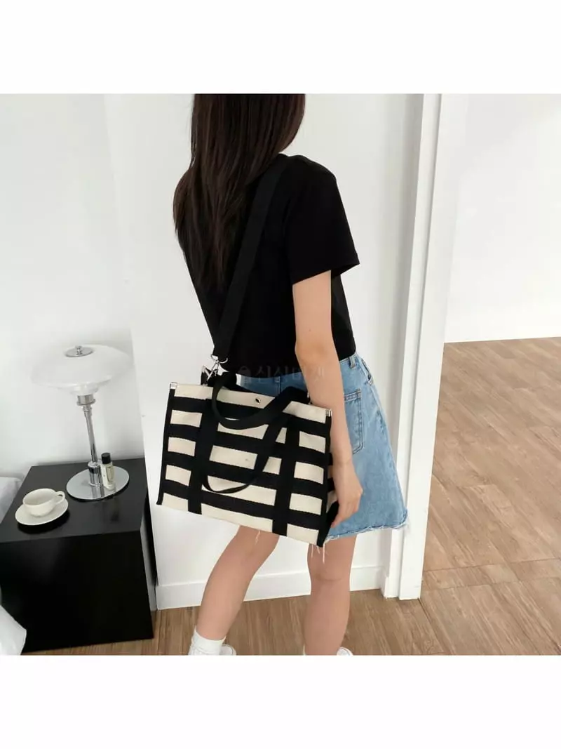 Megoshop - Korean Women Fashion - #momslook - Stripes Diaper Bag - 9