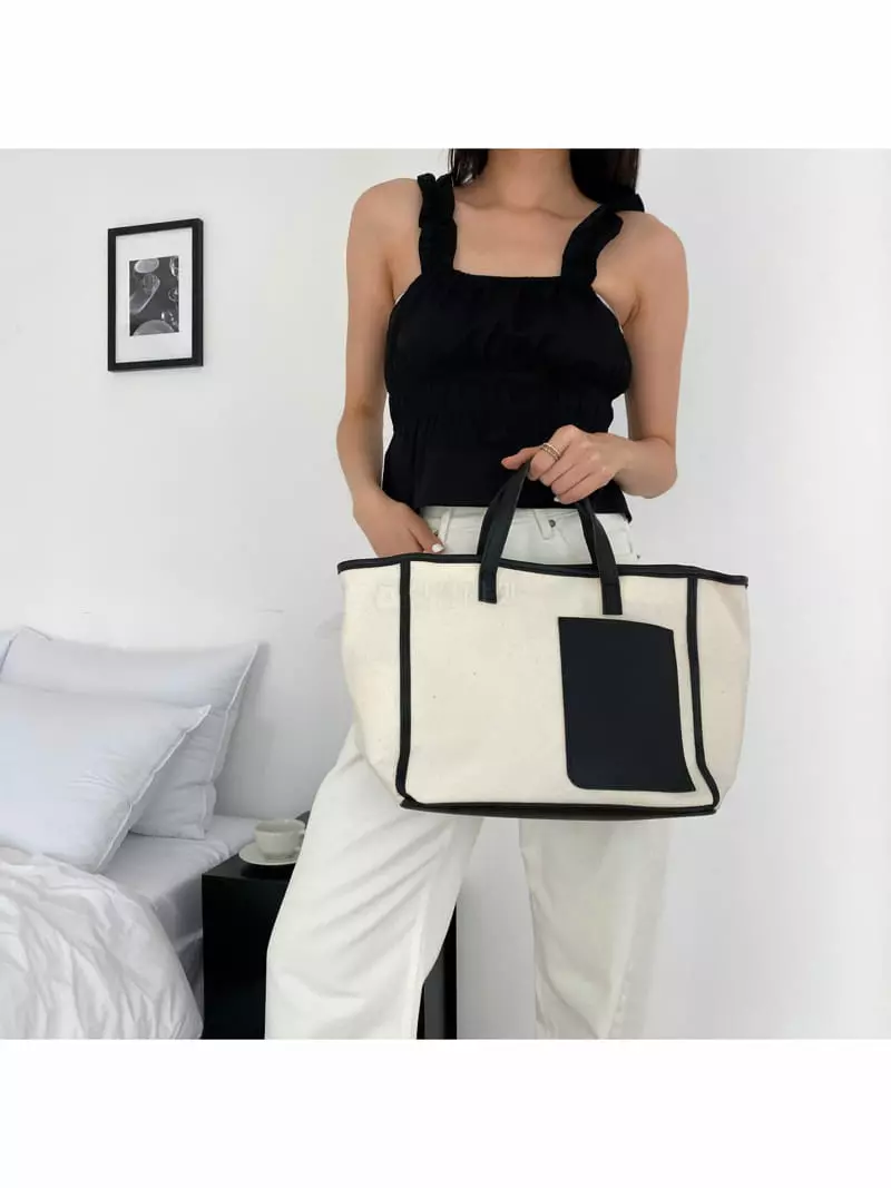 Megoshop - Korean Women Fashion - #momslook - Puppy Canvas Bag - 10
