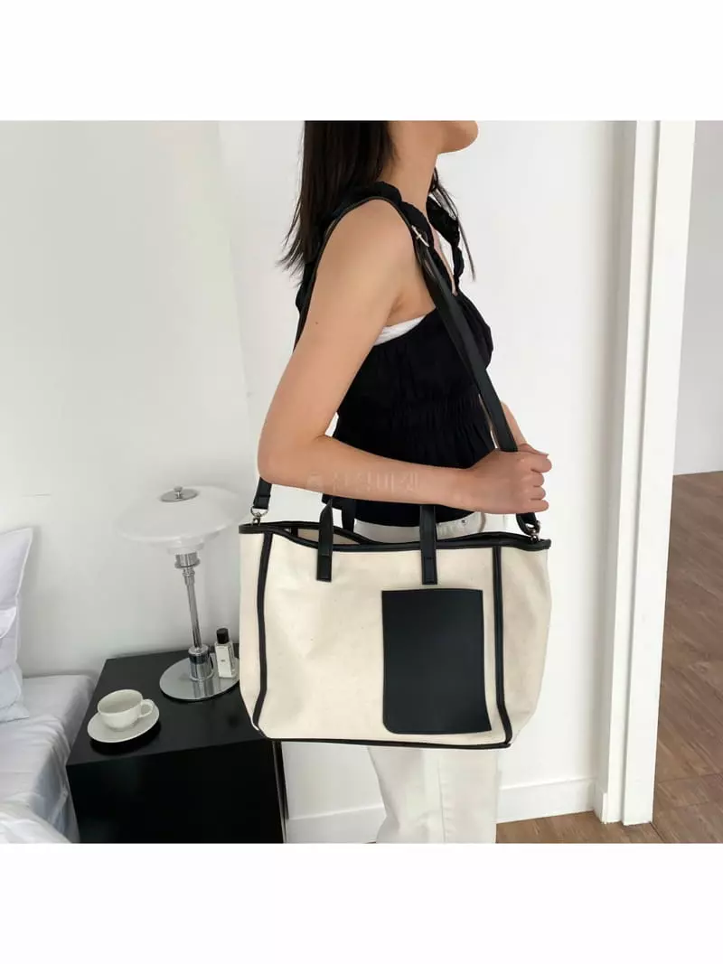 Megoshop - Korean Women Fashion - #momslook - Puppy Canvas Bag - 12