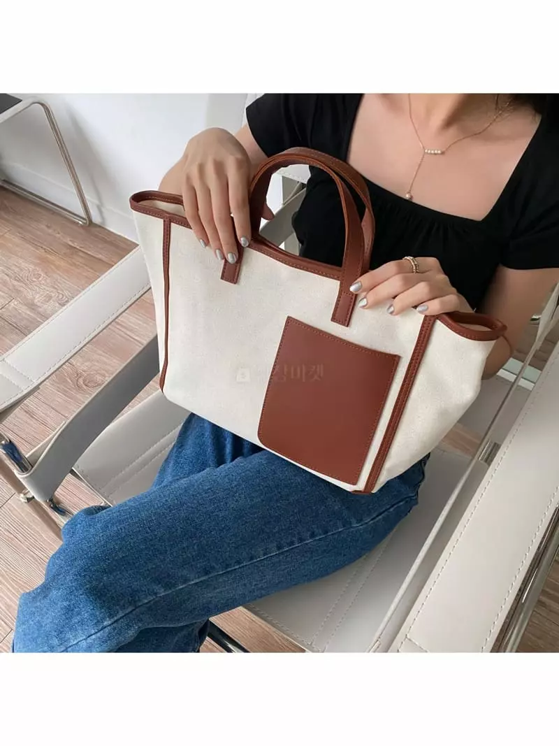 Megoshop - Korean Women Fashion - #momslook - Puppy Canvas Bag - 6