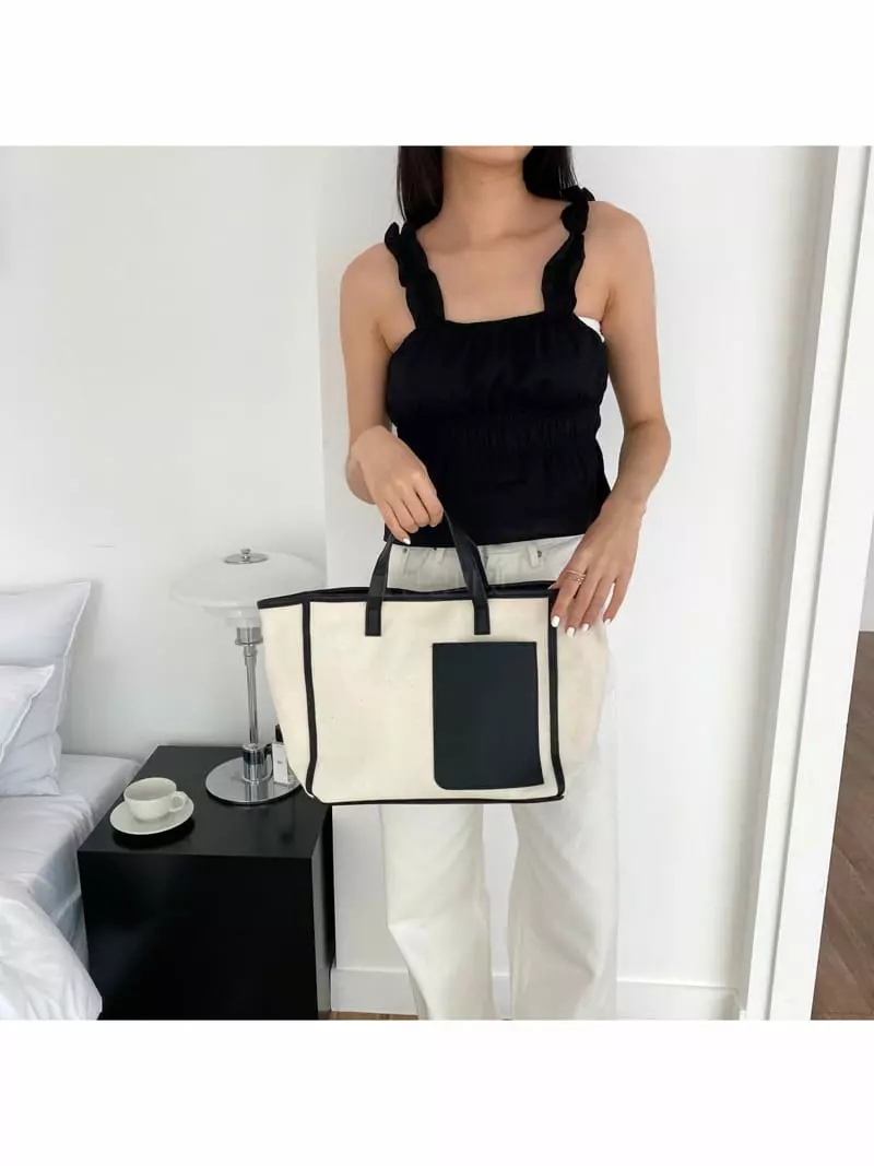 Megoshop - Korean Women Fashion - #momslook - Puppy Canvas Bag - 8